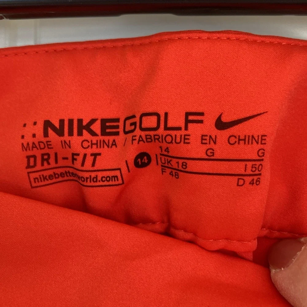 Nike Golf Dri-Fit Skort Womens Size 14 Orange/Red Performance Athletic - Picture 4 of 9